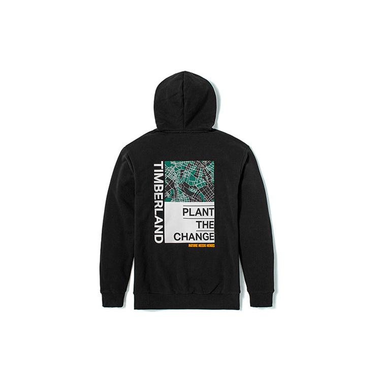 Timberland Sweatshirts Men's Black Hooded Moderate Other A42XR-001