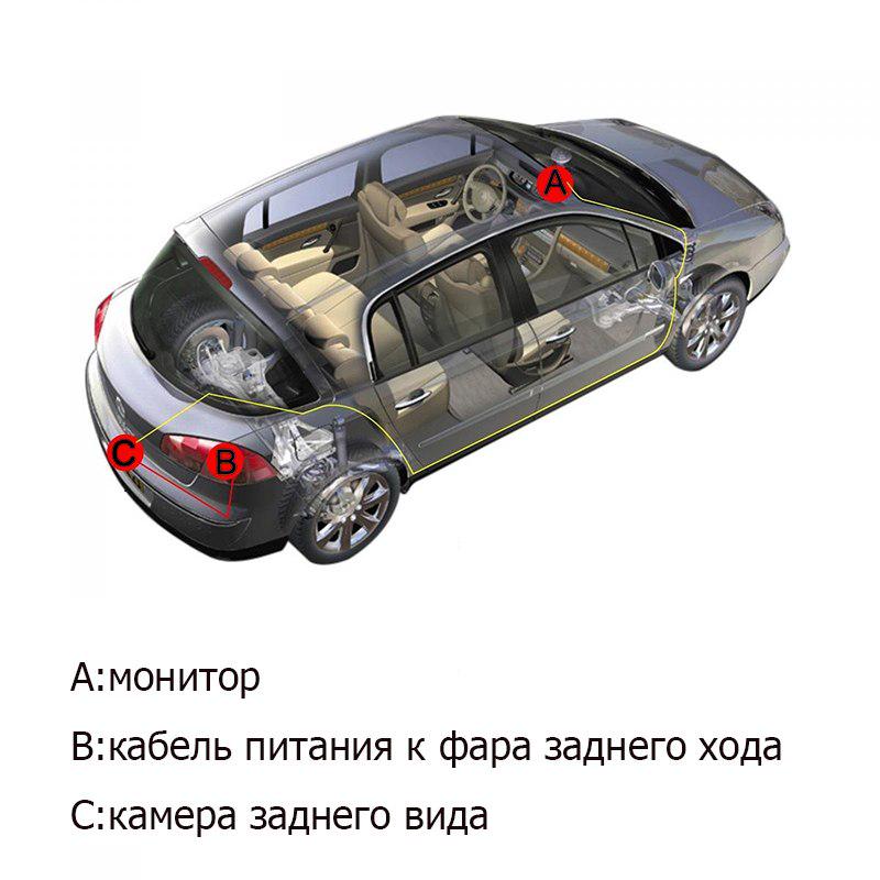 Динамическая траектория отслеживает камеры заднего вида для VW Touran Passat Jetta Caddy Golf Plus Multivan Skoda