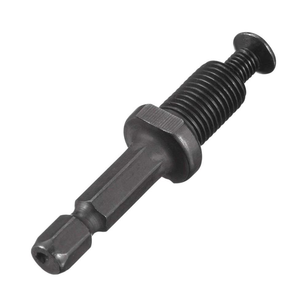 3/8"-24UNF Thread Keyless Drill Chuck Steel Material Hex Shank Adapter For Electric Hammer Drill