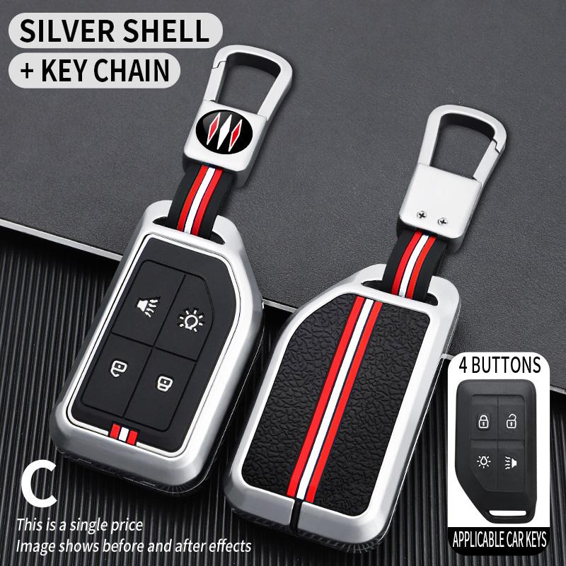 2/4 Buttons Zinc Alloy Car Remote Key Case Shell Fob for Volvo Fh16 Rc FM EVRO 6 Fh Truck Semi Car Styling Keychain Accesories