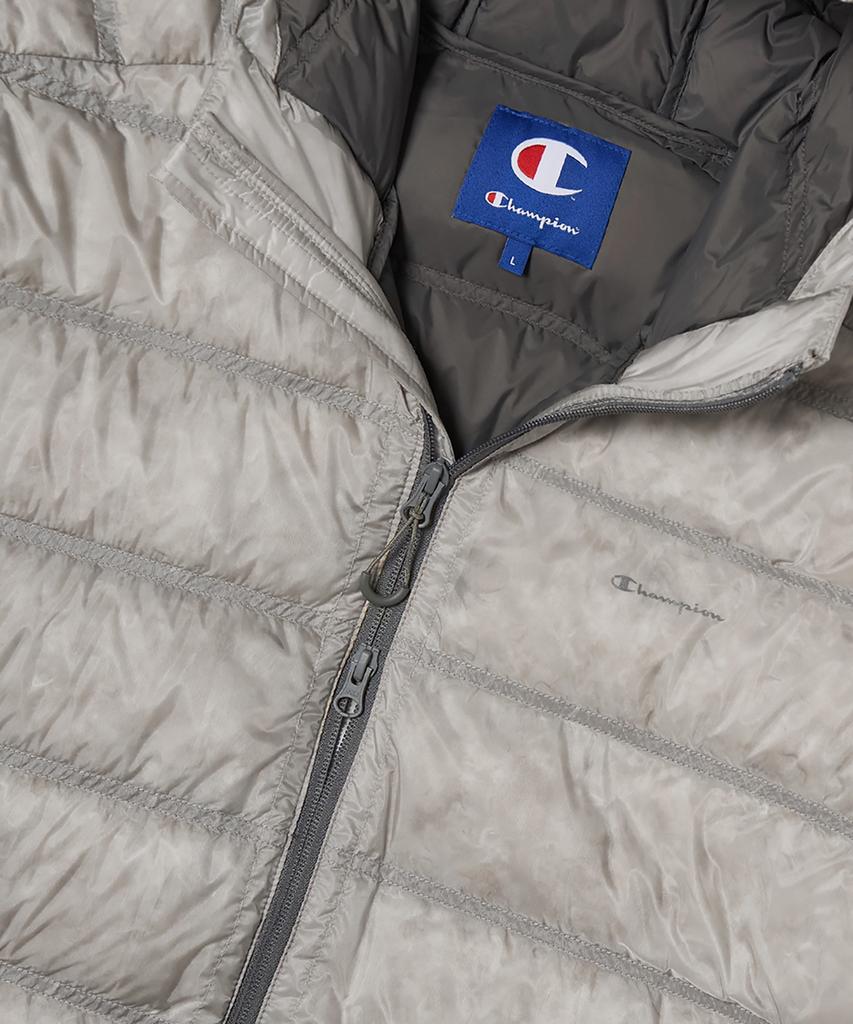 Champion 2-Way Hooded Light Down Jacket Light Grey