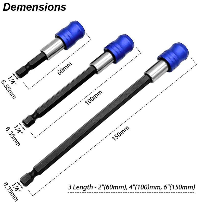 Quick Release Screwdriver Drill Bit Extension Magnetic 1/4 Head Transfer Lever Selflocking Adapter Rod for Electric Power Drill