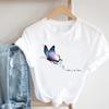 Tee Top Women Print Summer Fashion Tshirt Dandelion Butterfly Plant Clothing Casual Short Sleeve Lady Female Graphic T-shirt