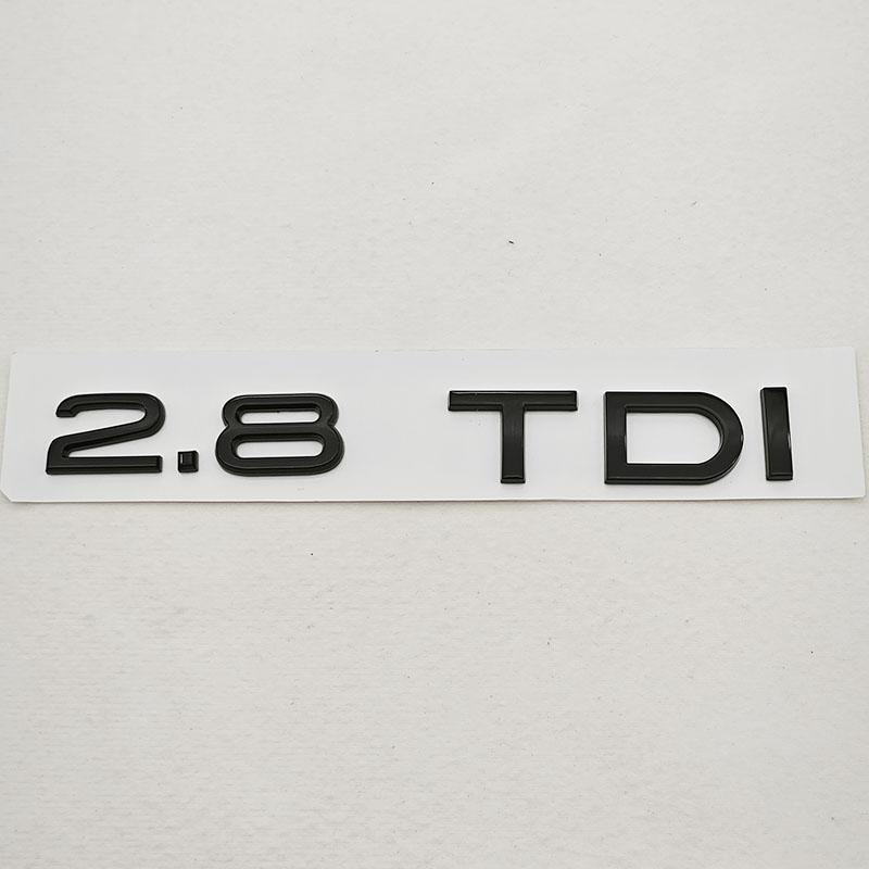 2026 3D ABS Car Letter Rear Trunk Badge Logo 2.8TDI 3.0TDI Emblem Sticker Decals For 4YTFG A4 A5 A6 A7 A8 Q5 Q7 VW Touareg Accessories