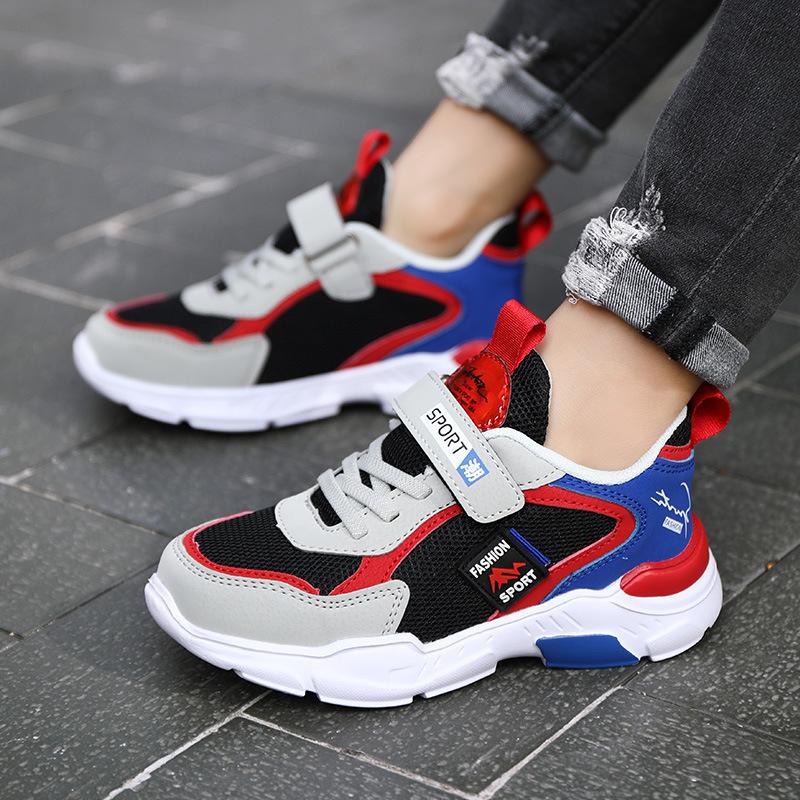 Летняя детская модная спортивная обувь для бега для мальчиков, дышащая уличная обувь для отдыха, легкие кроссовки