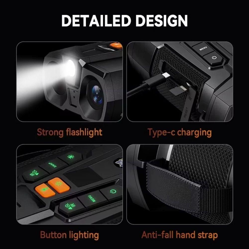 4.5 Inch Big Screen 4K Night Vision Goggles 10x Zoom Infrared Night Vision Telescope Camping