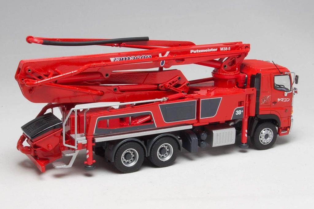 Platts Putz Meister Бетононасосный грузовик Shin Godzilla Спецификация взвода специальной строительной техники Окрашенная модель Полный продукт 1/50 M38-5