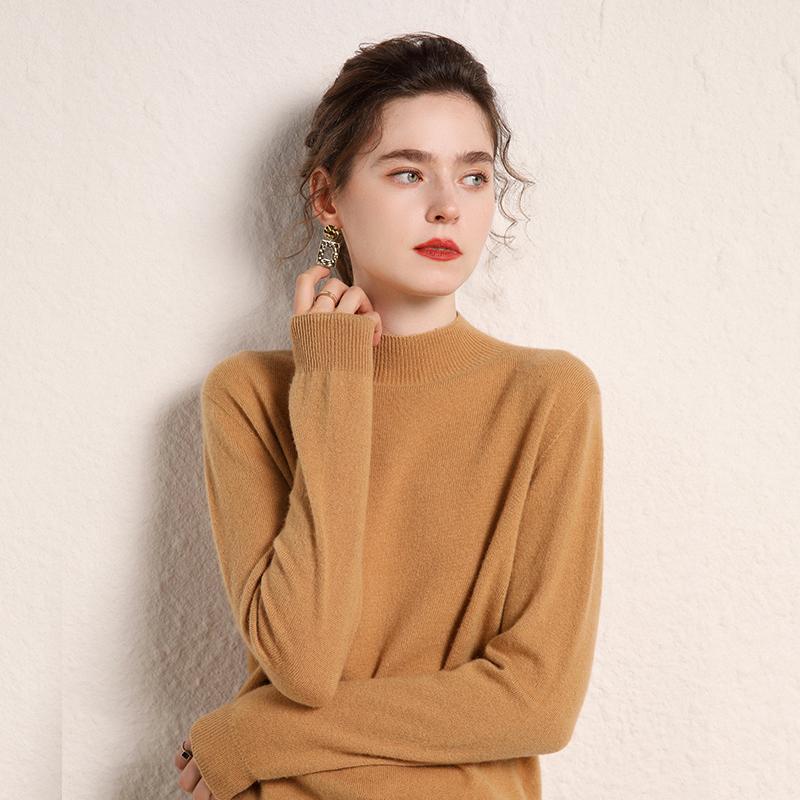 Women's Cashmere Sweater Qinghe Cashmere 100% Cashmere Women's Autumn and Winter Cashmere Sweater Soft and Warm