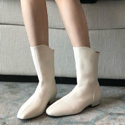 Ботильоны с острым носком, женские, элегантные, на низком каблуке, обувь 2024 года, осенняя, брендовая, дизайнерская, для вечеринок, кожаная, готическая, челси, Botas Zapatos Mujer