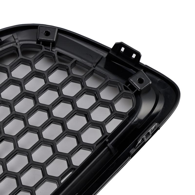 Artudatech Gloss Black Front Bumper Honeycomb Grille Grill Fit Volvo S40 V50 2008-2012