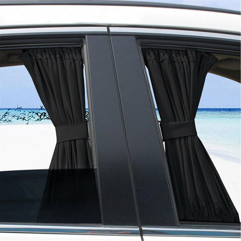2pcs Car UV Protection Sun Curtains Sides Window Mesh Cover Shield