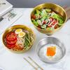 Stainless Steel Salad Bowl with Scale Multifunctional Thickened Cereal Bowl BPA-Free Reusable Noodle Rice Food Bowl Reusable Soup Basin Kitchen