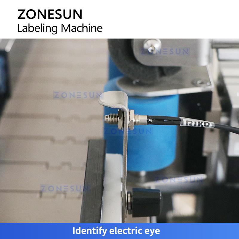 ZONESUN ZS-TB260RA Tamper-Proof Labeling Machine for Round Bottle Top & Body Seal Application