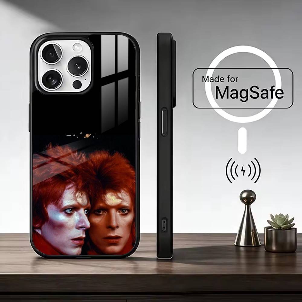 Rock D-David B-Bowie-es Phone Case For iPhone17,16,15,14,13,12,11 Plus,Pro Max Magnetic For Magsafe Wireless Charging