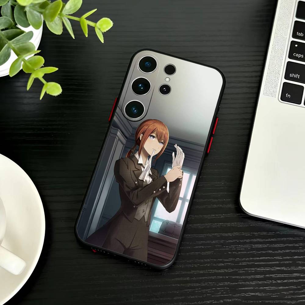 Чехол для телефона STEINS GATE D-Rintaro O-Okabe для Samsung S26, S25, S24, S23, S22, S30, S21, Ultra, Plus, FE 5G Черный Мягкий Чехол