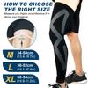 1Pcs Compression Leg Sleeves, Leg Knee Long Sleeves Knee Support for Football Baseball Running Cycling Fitness