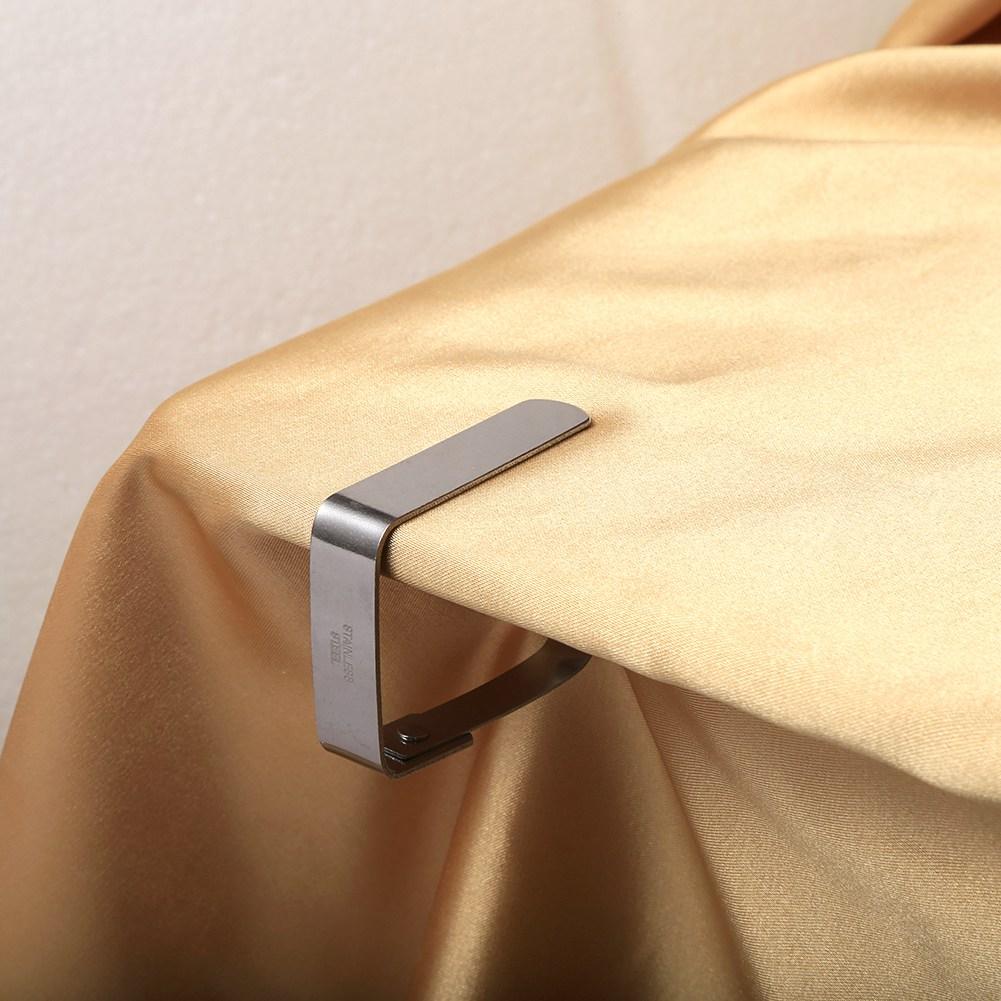 Stainless Steel Tablecloth Table Cover Clips Holder Clamps Party Picnic New Gold