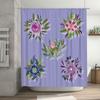 Роскошный цветочный набор штор для душа из водонепроницаемой ткани, идеально подходящий для современных ванных комнат!