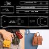 1 набор ручной работы, стеганый акриловый шаблон, прозрачный узор для DIY мини-сумочки, только акриловый шаблон для дизайна, не готовая сумка