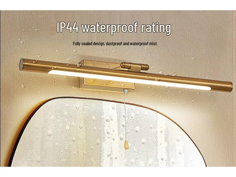 LED Waterproof Vanity Mirror Light with Adjustable Head for Bathroom and Makeup.