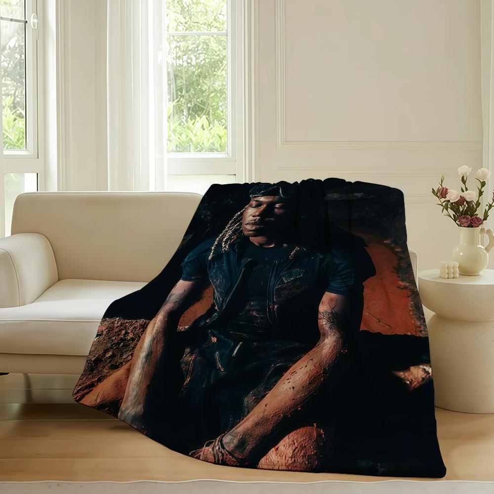 American rapper Destroy Lonely Blanket For Sofa Office Bed Plane Travel Sleep Read Relax Camping Soft And Warm