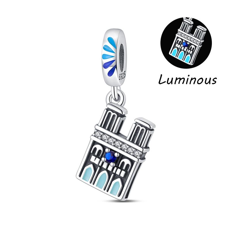 Copper Spots Series Charm Eiffel Tower Egypt Charms Pendant Fit Mula Original Sliver Bracelets Diy Jewelry Gifts