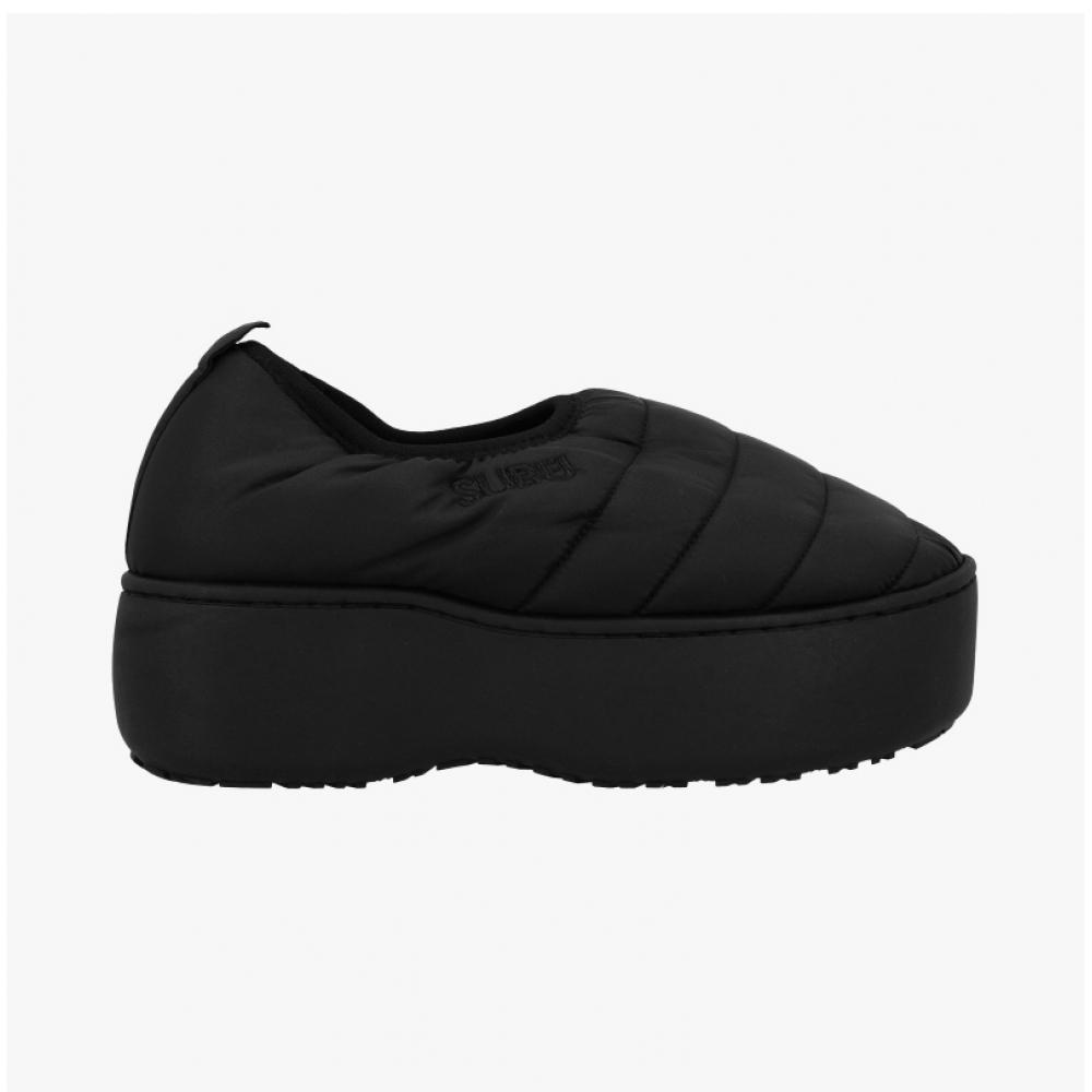 Subu Vamp Platform Black Slipper Sv 13