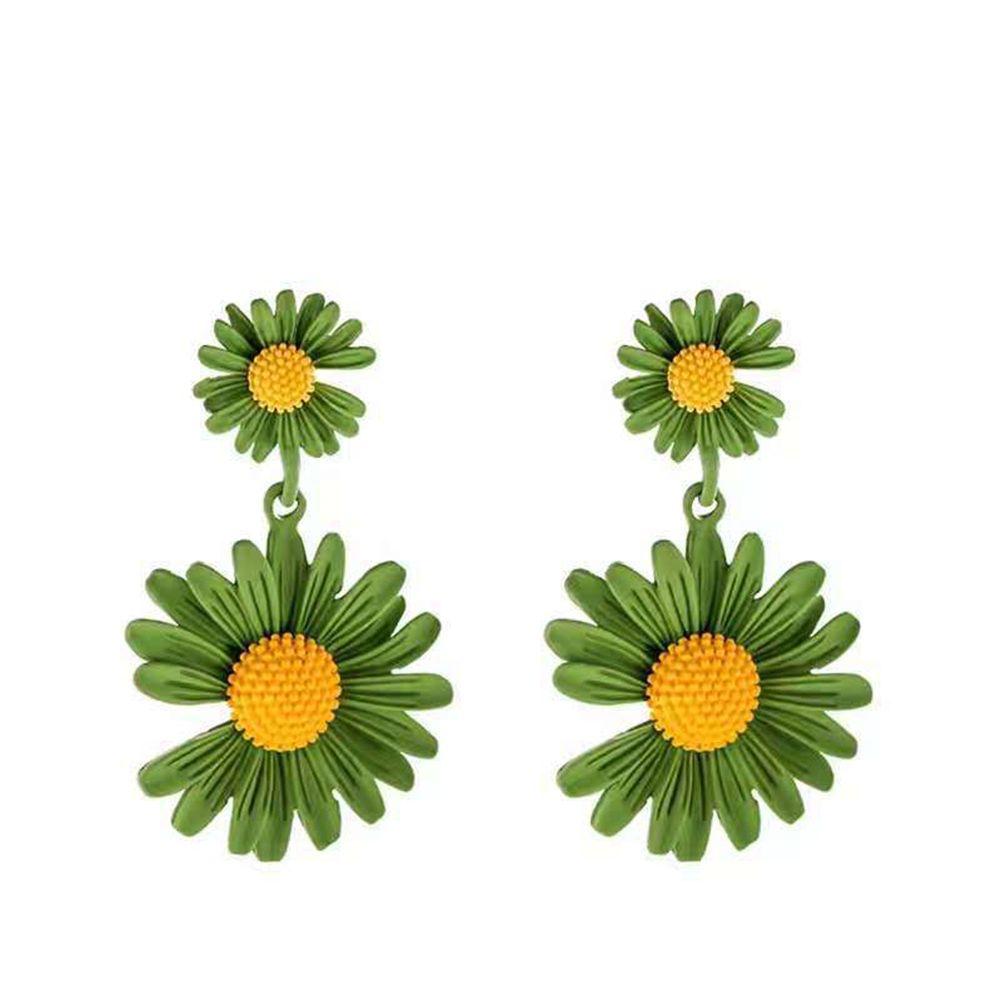 Корейская индивидуальность Милые серьги-ромашки с цветком Серьги-подвески Серьги-подвески Модные ювелирные изделия