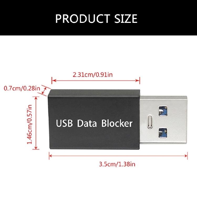 USB Data Blocker USB-адаптер для зарядки с высокой мощностью, совместим с 12 В/3 А для различных USB-гаджетов, USB-адаптер