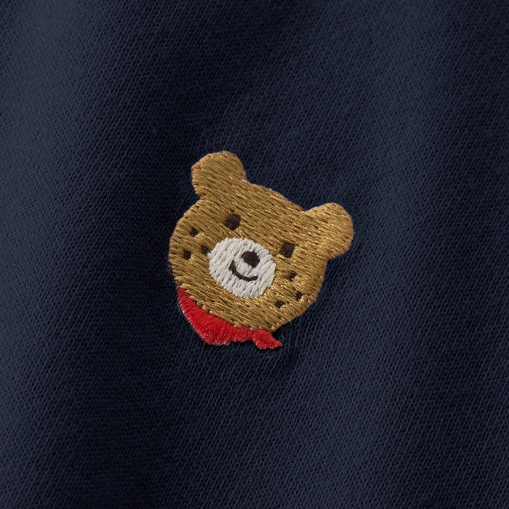 MIKI HOUSE HOT BISCUITS Long Sleeve T-Shirt, Boys and Girls, Navy Blue, 90cm, 70-5209-683