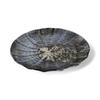 Salad Black and Sairan J-kitchens Plate, Glass, Round, Small, Gold, 15cm,