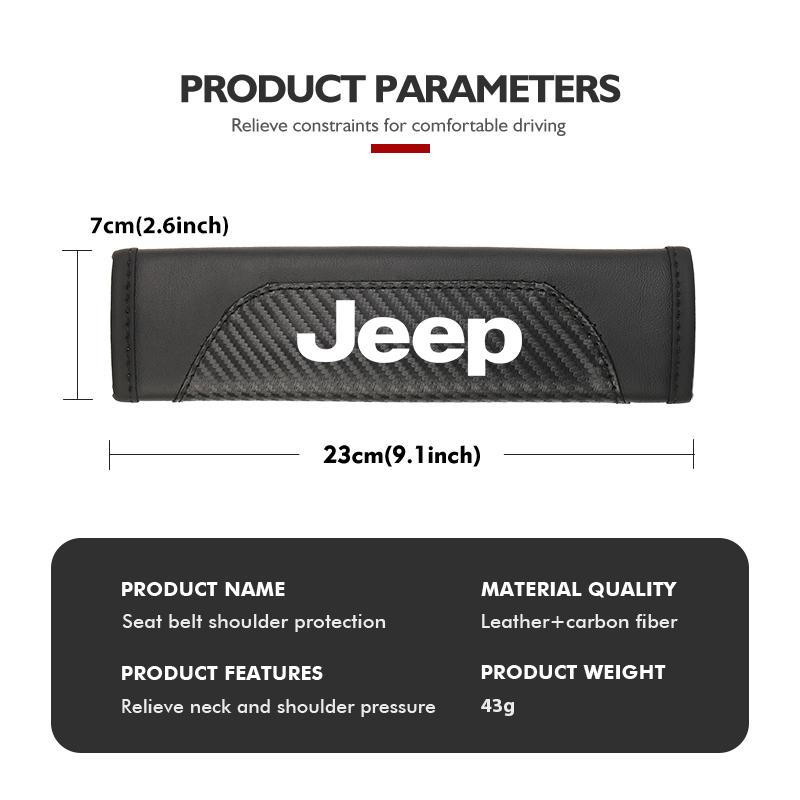Для Jeep кожаные автомобильные ремни безопасности ремешок наплечник аксессуары Cherokee Patriot Liberty Wrangler JK JL Commander
