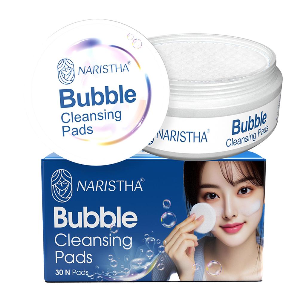 NARISTHA Очищающие пенящиеся диски для лица | K-Beauty Диски для умывания лица для женщин | Удаляют загрязнения, омертвевшие клетки кожи и излишки кожного сала | Осветляют и освежают кожу | 30 C