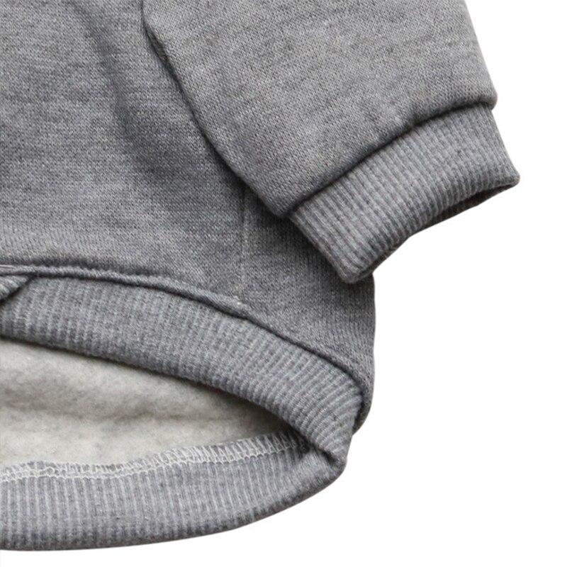 Winter Dog Clothes Warm Pet Dog Sweatshirt Solid Color Puppy Coat Hoodie French Bulldog Clothing Pet Costume Supplies