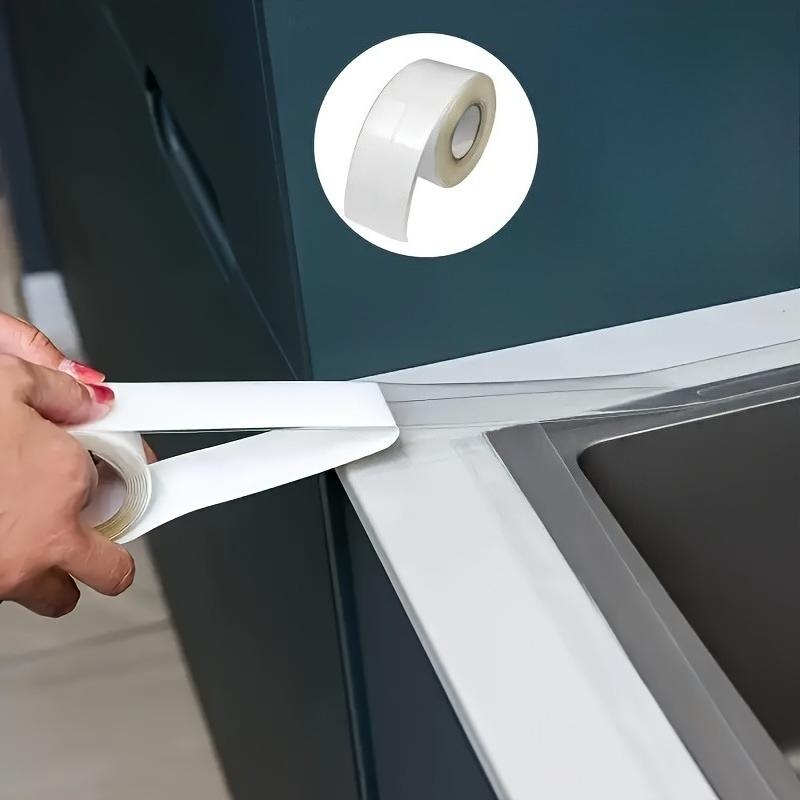1 шт. прозрачная кухонная ванная герметизирующая лента - самоклеящаяся водонепроницаемая и устойчивая к плесени уплотнительная полоса