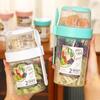 Двухслойная коробка для хранения свежих продуктов, контейнер для йогурта, орехов, портативные банки для хранения, многоцелевой герметичный контейнер для пищевых продуктов, инструмент