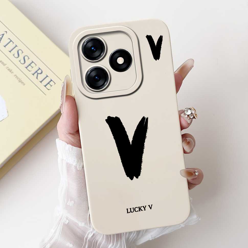 For Realme Note 50 Case RMX3834 Cute A-Z Letters Cover Soft Silicone Casing For Realme Note 50 Note50 Fundas Capa