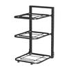 Kitchen Pot Rack Versatile Kitchenware Organizer Adjustable Multi-layer Pot Storage Rack with Strong Load-bearing for Under-sink