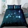 Комплект постельного белья со знаком зодиака Водолей 3D King Queen Double Full Twin Single Size Duvet Cover Pillow Case Set