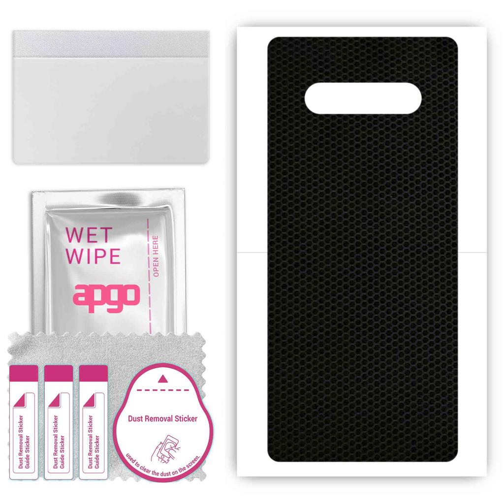 apgo Protective Skin Sticker for the Back Compatible with Black Shark 4, Wrap Film, Foil, Vinyl - Pattern Matrix
