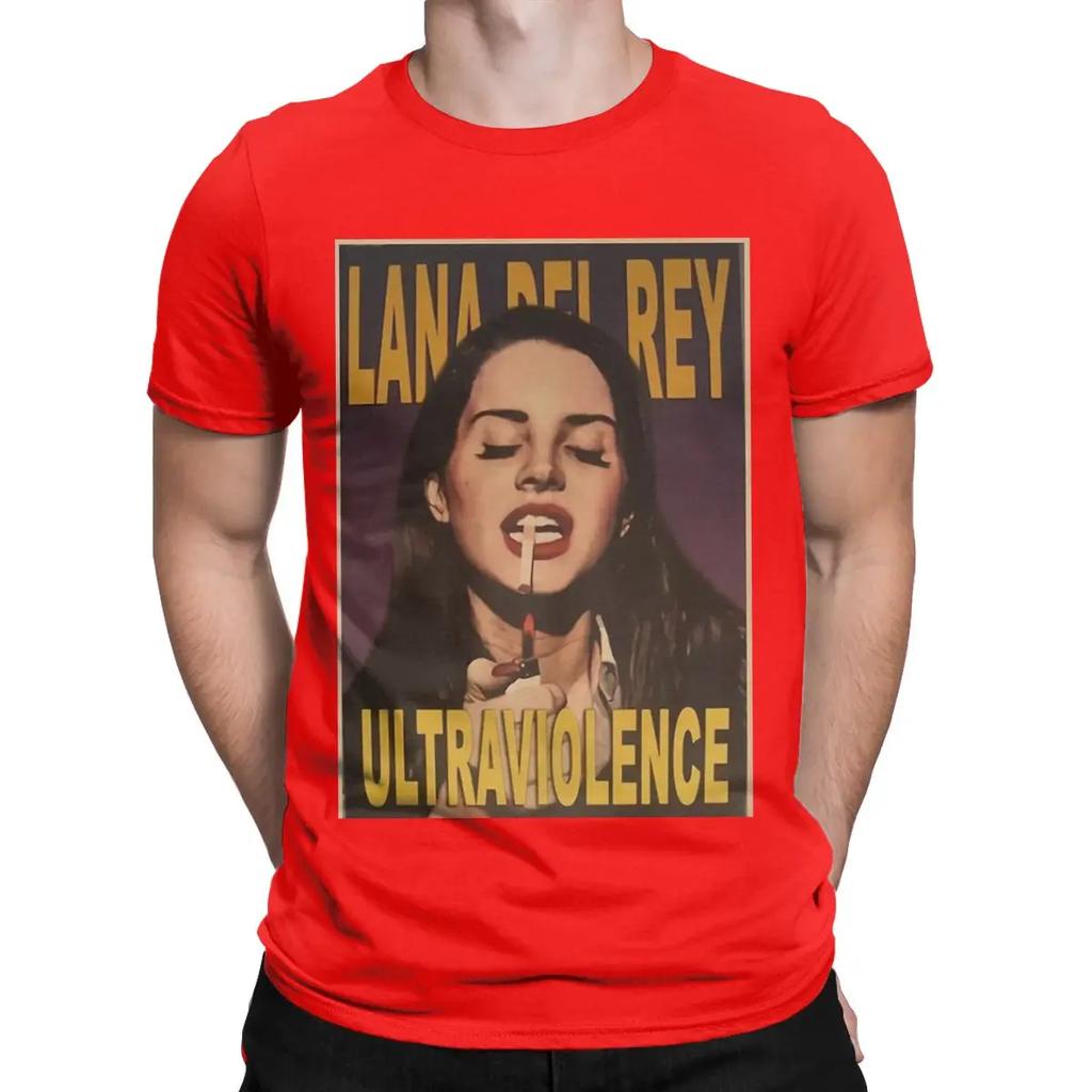 Музыкальные футболки Lana Del Rey для мужчин 100% хлопок Винтажная футболка с круглым вырезом Знаете ли вы, что есть футболки с коротким рукавом Одежда