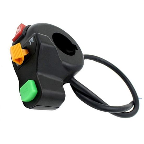 22mm Universal Motorcycle ATV Handlebar Turn Horn On/Off Light Signal Switch