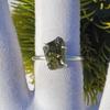 Moldavite Gemstone 925 Solid Sterling Silver Handmade Ring Jewelry, Statement Women Ring, Gift For Her.