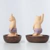 Cat Birth of Original Sculptor and Butsuya Sakai Wooden Carving Buddha Statue Lucky Feng Shui Ornament Tanjo Buddha, Shakyamuni, Supervisor - Figure,