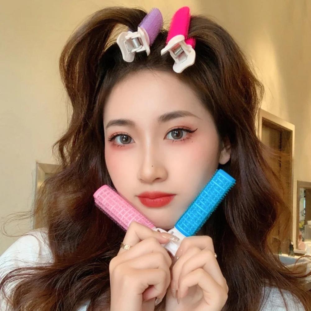 5 шт. Натуральные пушистые заколки для корней волос, шпилька, бигуди для кудрявых волос, кулеры для челки, укладка волос, ленивые аксессуары для укладки волос