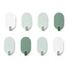 8 PCS Easy Install Adhesive Hook Iron Robe Hook Simple Coat Hook  Home Supply