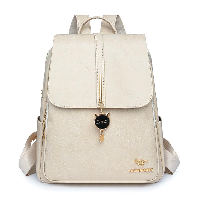 Рюкзак из мягкой кожи, женский рюкзак большой вместимости, студенческий школьный рюкзак