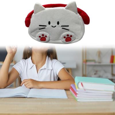 Пенал-косметичка для кошек, Сумка для ручек, Портативный органайзер для канцелярских принадлежностей на молнии, Хранение для офиса, общежития