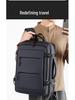 Мужской расширяемый рюкзак для ноутбука для деловых поездок - Большая вместимость, ручная кладь для офиса и путешествий.