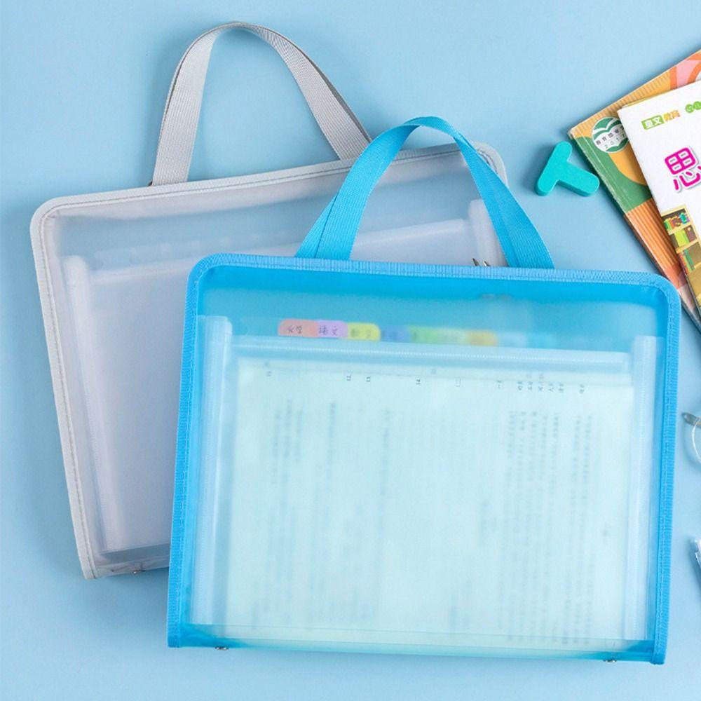 Деловая сумка-портфель формата А4 Сумка-органайзер Высокой вместимости Папка для файлов формата А4 Портативная Бумага для тестов